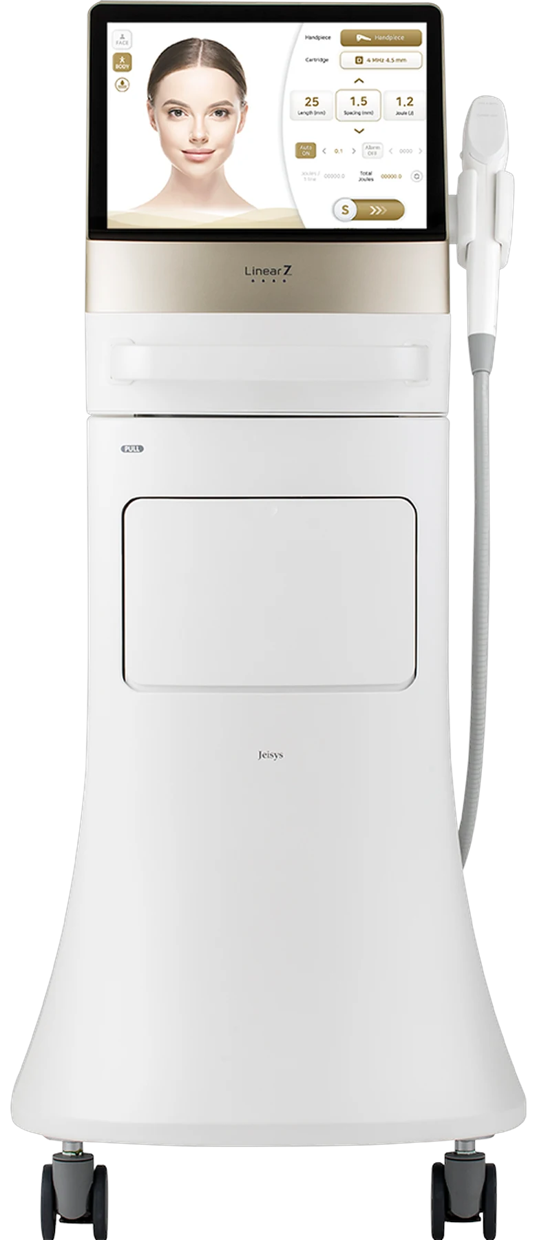 Equipamento LinearZ de ultrassom micro e macrofocado disponível na clínica em Goiânia